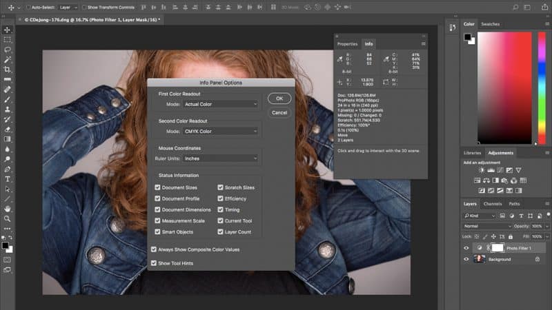 Personalizar el panel de información de Photoshop – Revista de fotografías digitales