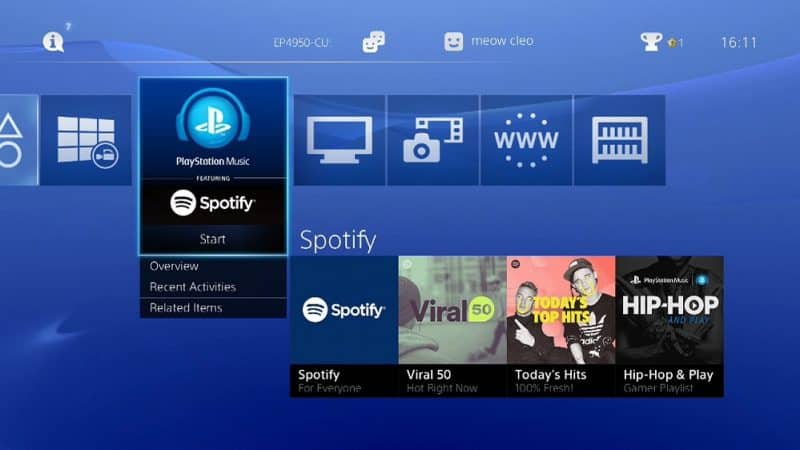 PlayStation Music respaldada por Spotify se lanza en PS3, PS4