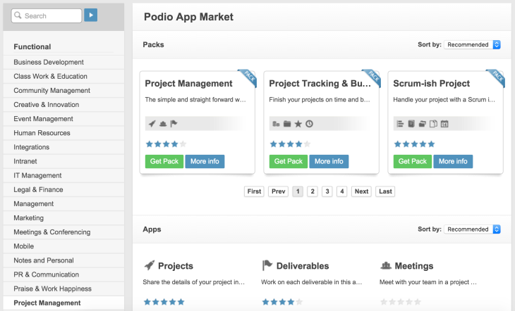 Podio Apps Marketplacw