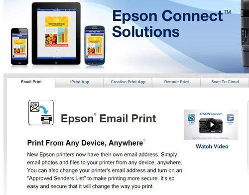 impresión de correo electrónico epson