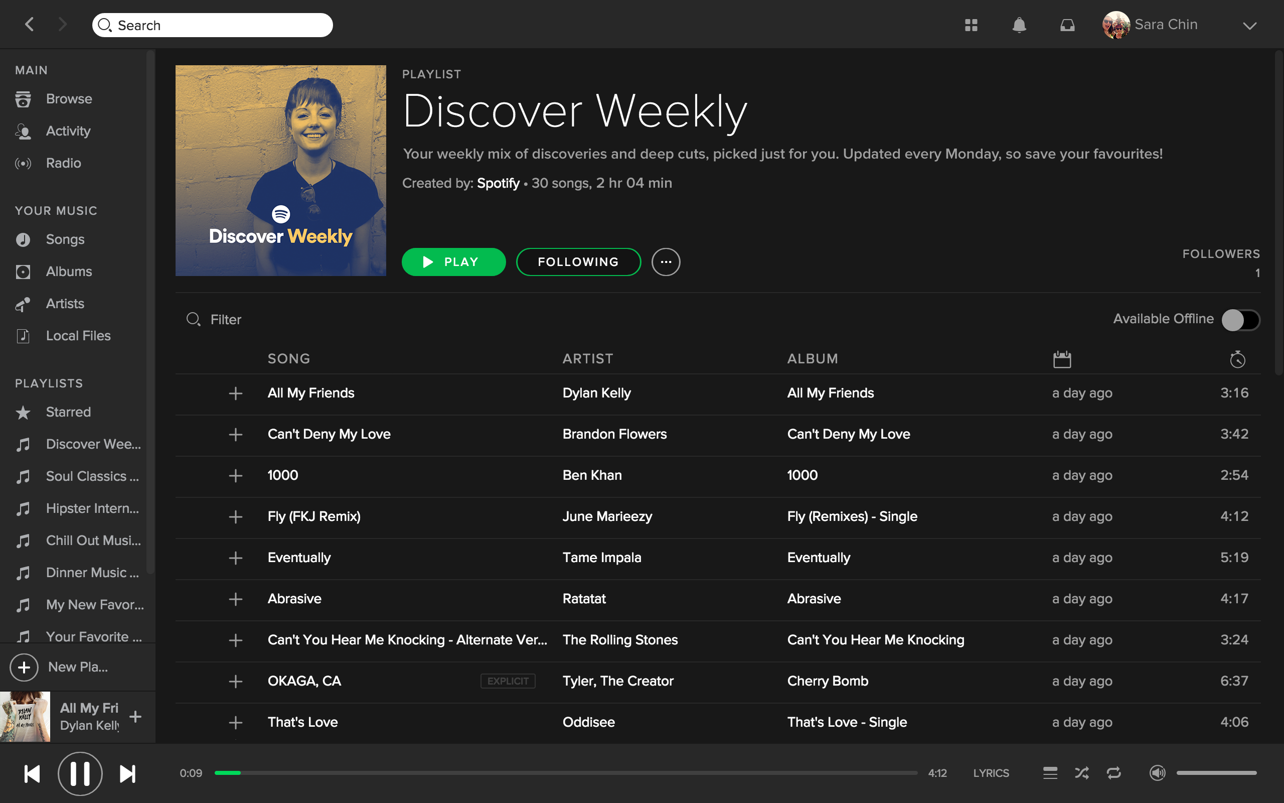 Spotify Discover Weekly