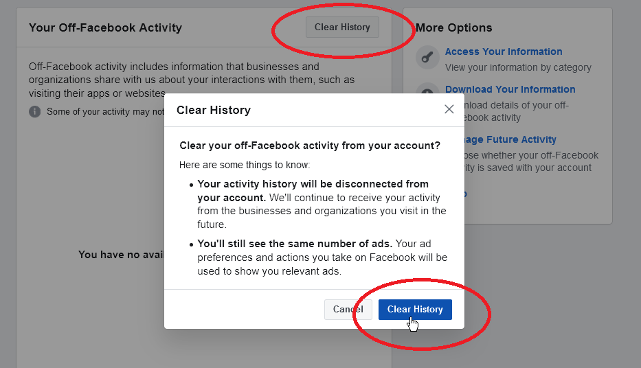 Facebook te permite borrar todo tu historial de actividad