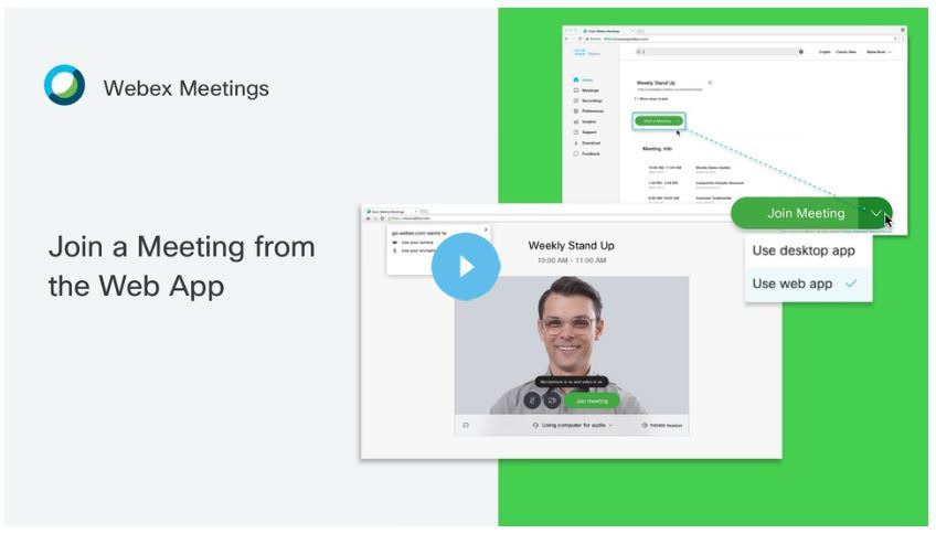 Enlaces de Cisco Webex Meetings