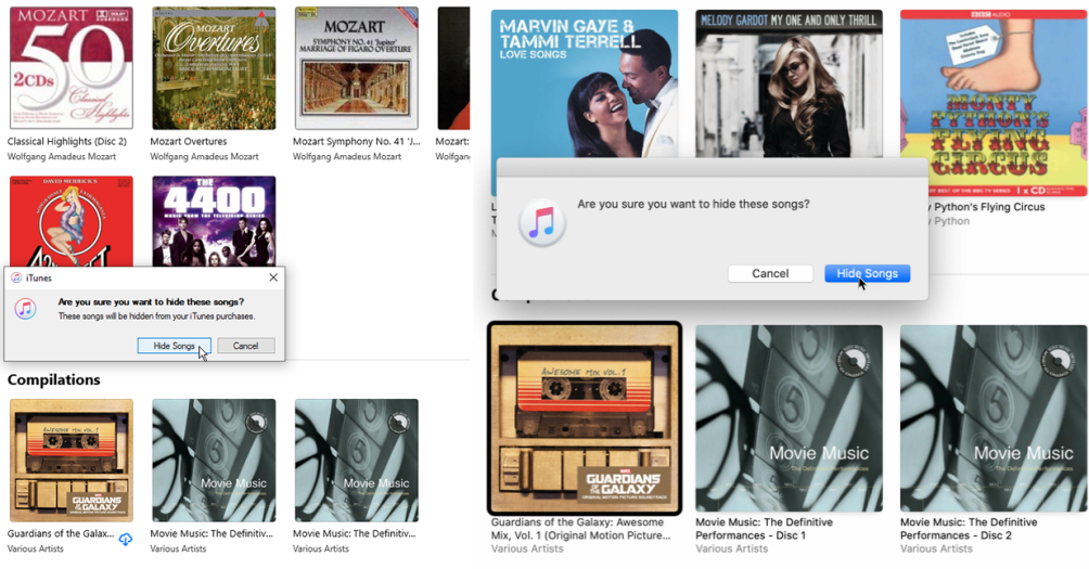 Organizar la aplicación de música iTunes