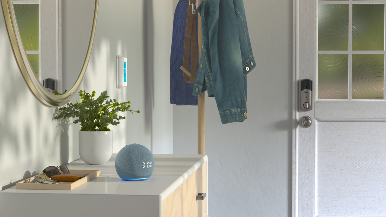 Echo Dot con reloj