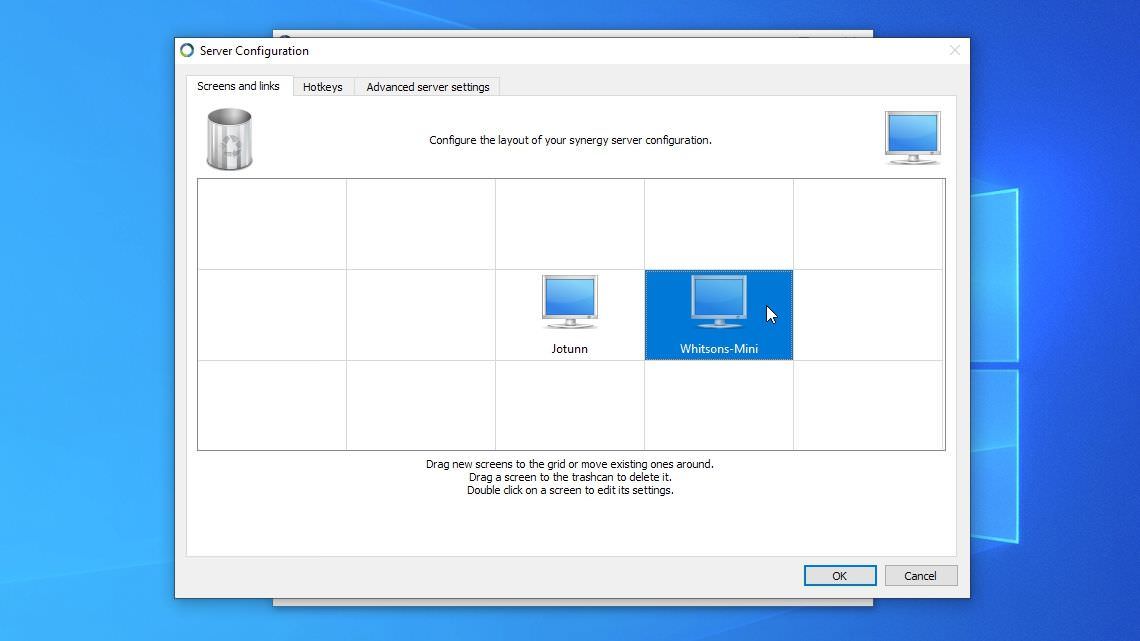 Configuración del servidor Synergy