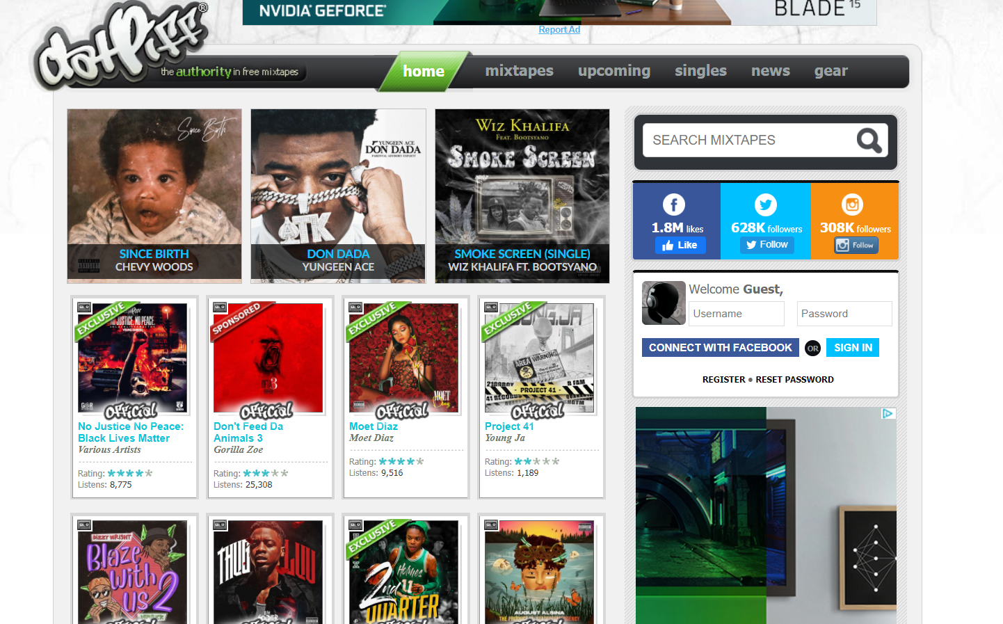 sitio web de datpiff