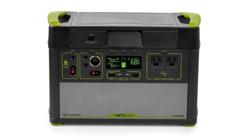 Estación de energía de litio Goal Zero Yeti 1400 con revisión de Wi-Fi