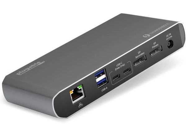 Imagen de la estación de acoplamiento dual TBT3-UDC1 enchufable Thunderbolt 3 y USB-C