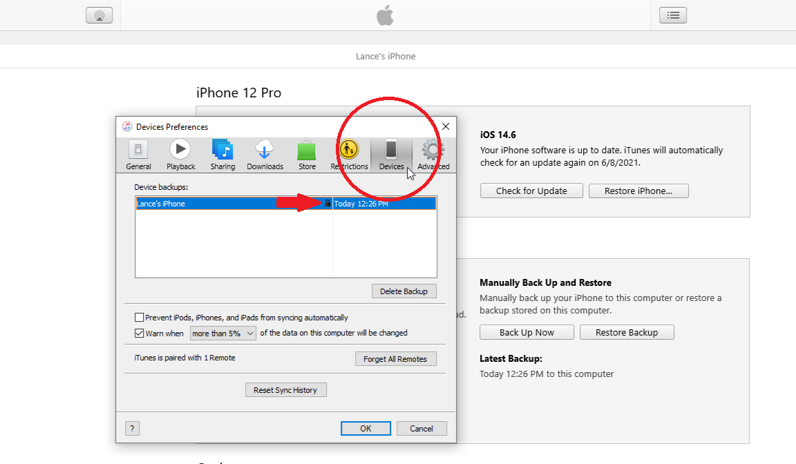 copias de seguridad de itunes