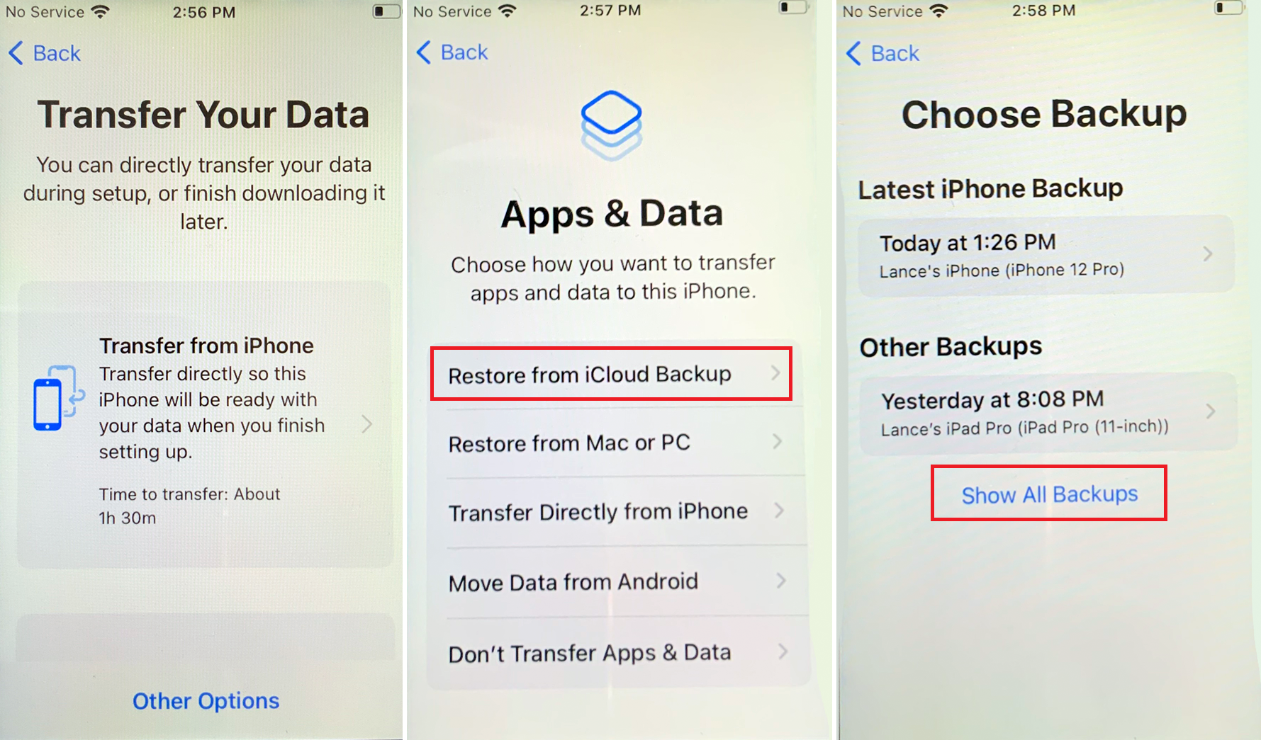 restaurar iphone